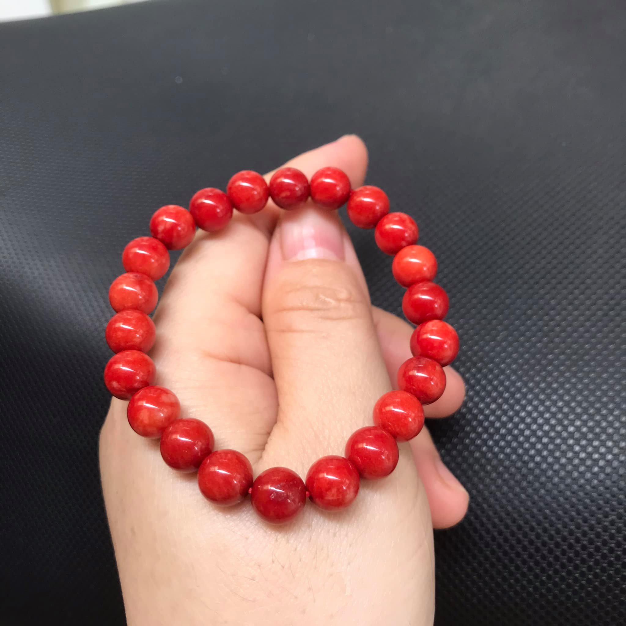 VÒNG TAY CẨM THẠCH HUYẾT size 8ly