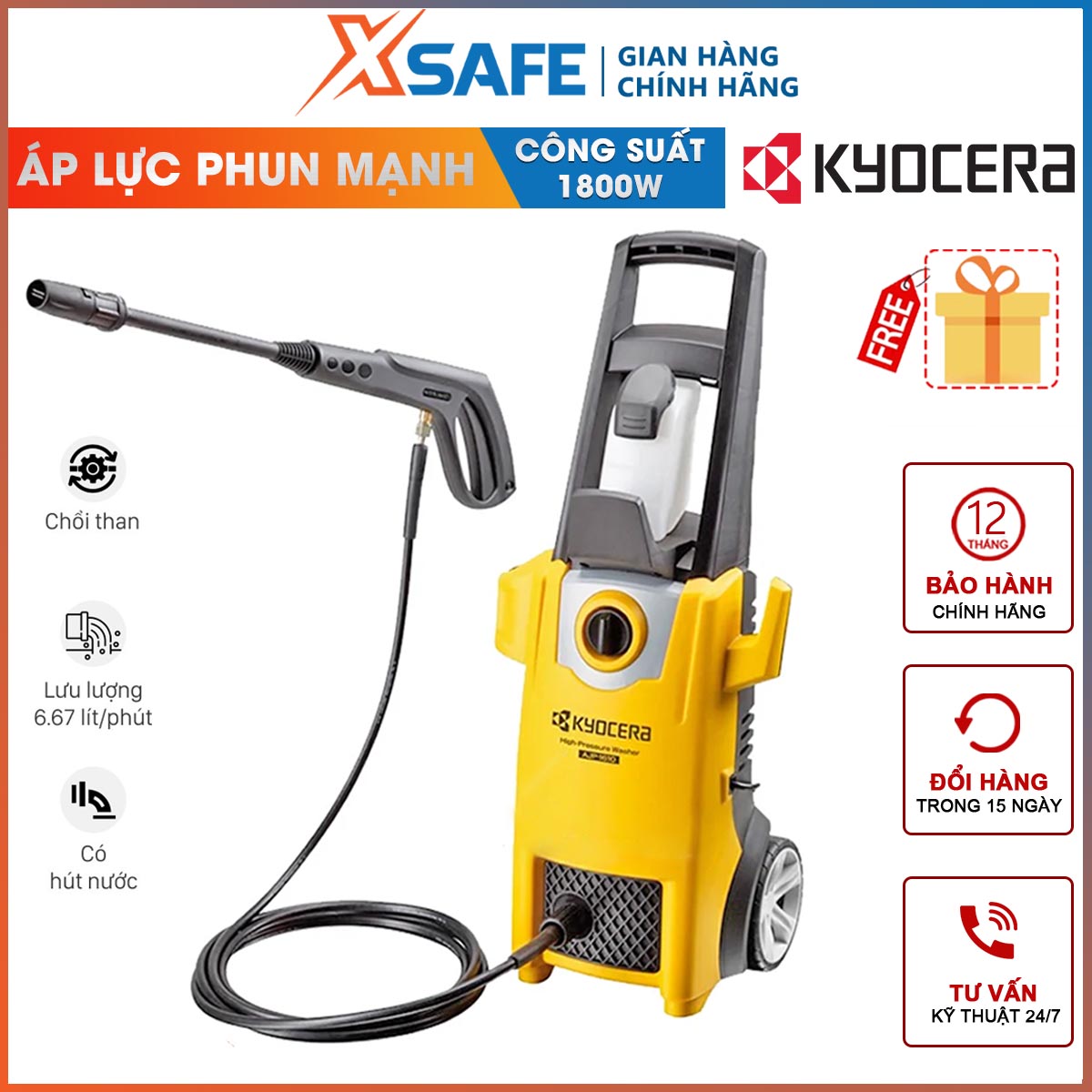 J3 ajp-1610 1800W car spray wash sprayer 140bar basin water absorbent 6.67l/ph-Original