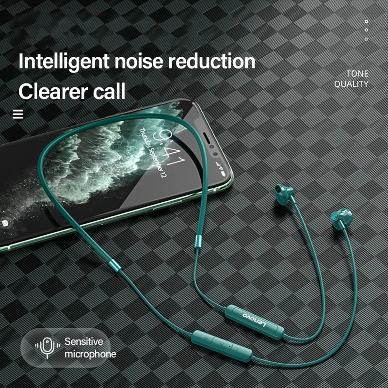 Tai nghe Bluetooth Lenovo SH1 thể thao Bluetooth 5.0 TWS không dây có micro và lượng pin dài IPX5 không thấm nước