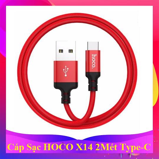 [HCM]Cáp Sạc Hoco X14  Mirco - Lightning - Type-C Dây 2Mét Chống Rối - Chống Đứt