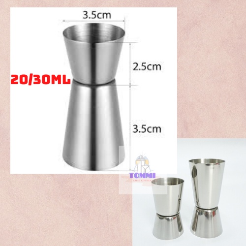 Ly Đong Jigger 2 Đầu Inox - Dụng Cụ Pha Chế