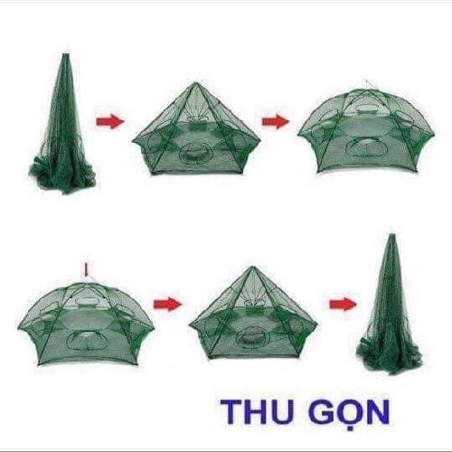 Lưới bắt Cá Bát Quái 8 mắt. ĐTVM