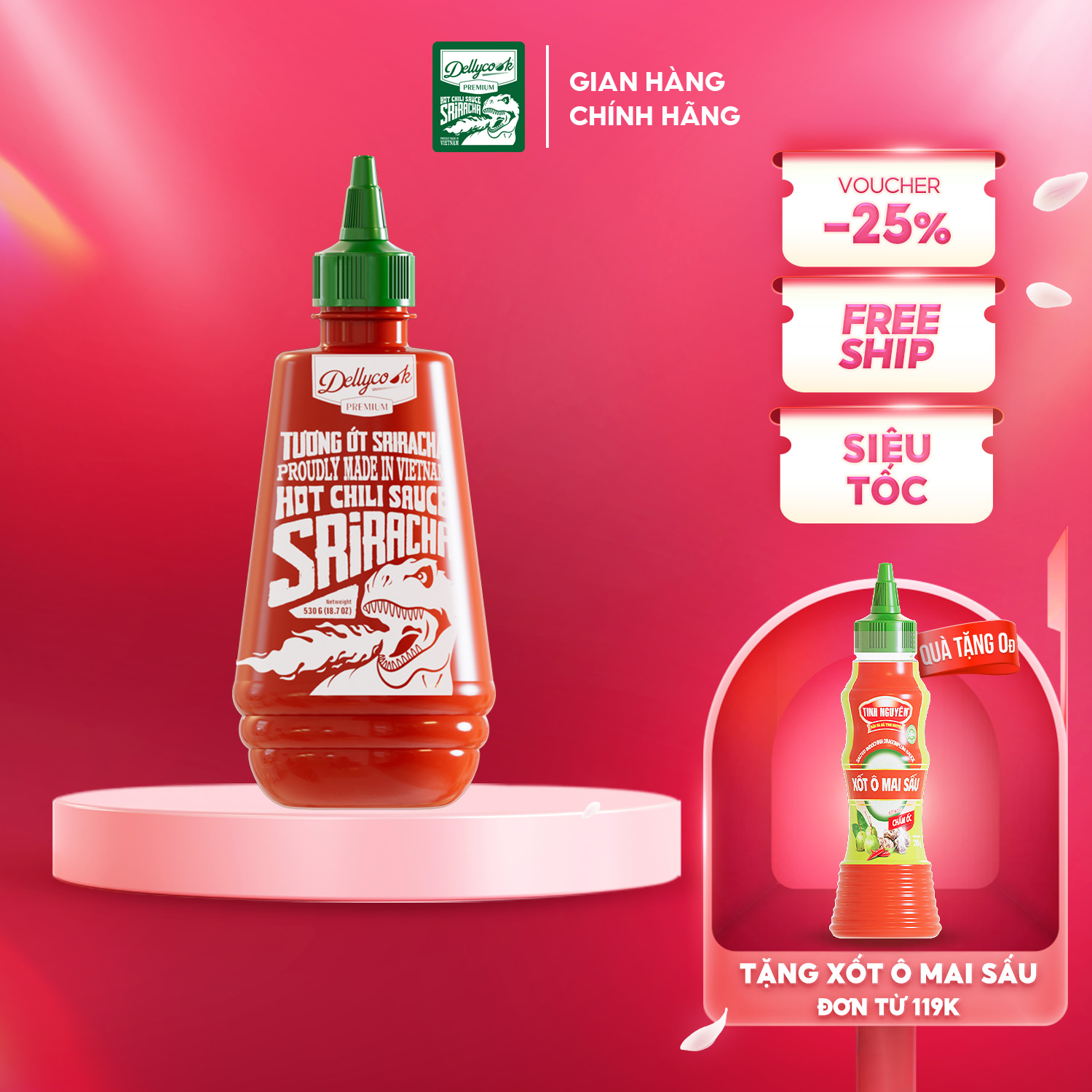 Dellycook Sriracha Chili Sauce (530g)