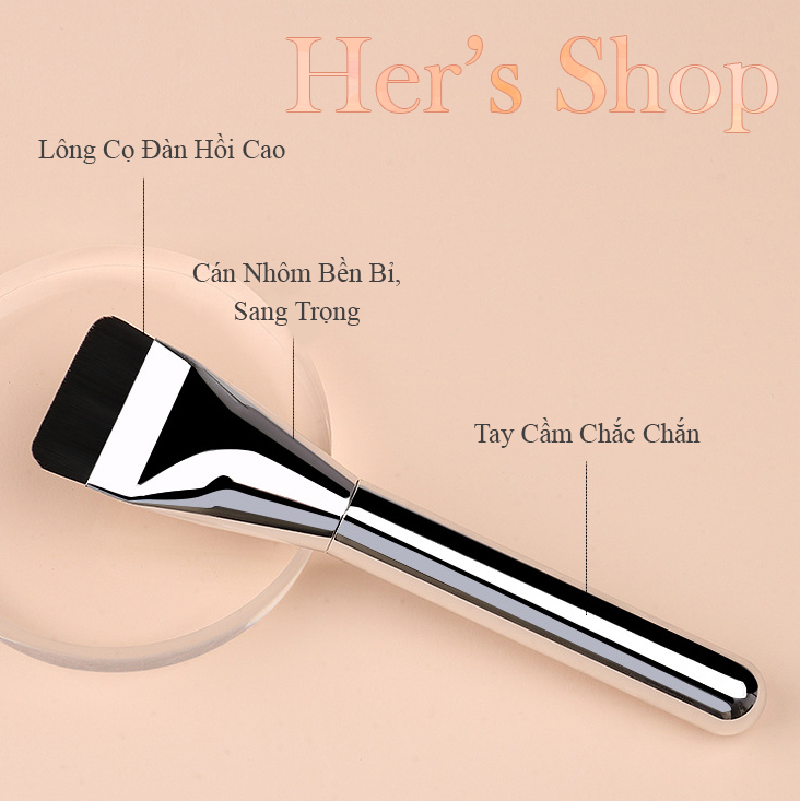 Cọ tán kem nền dẹt đầu vuông chuyên dụng - cọ đánh kem nền cao cấp