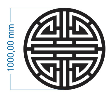 Chữ thọ sắt cnc