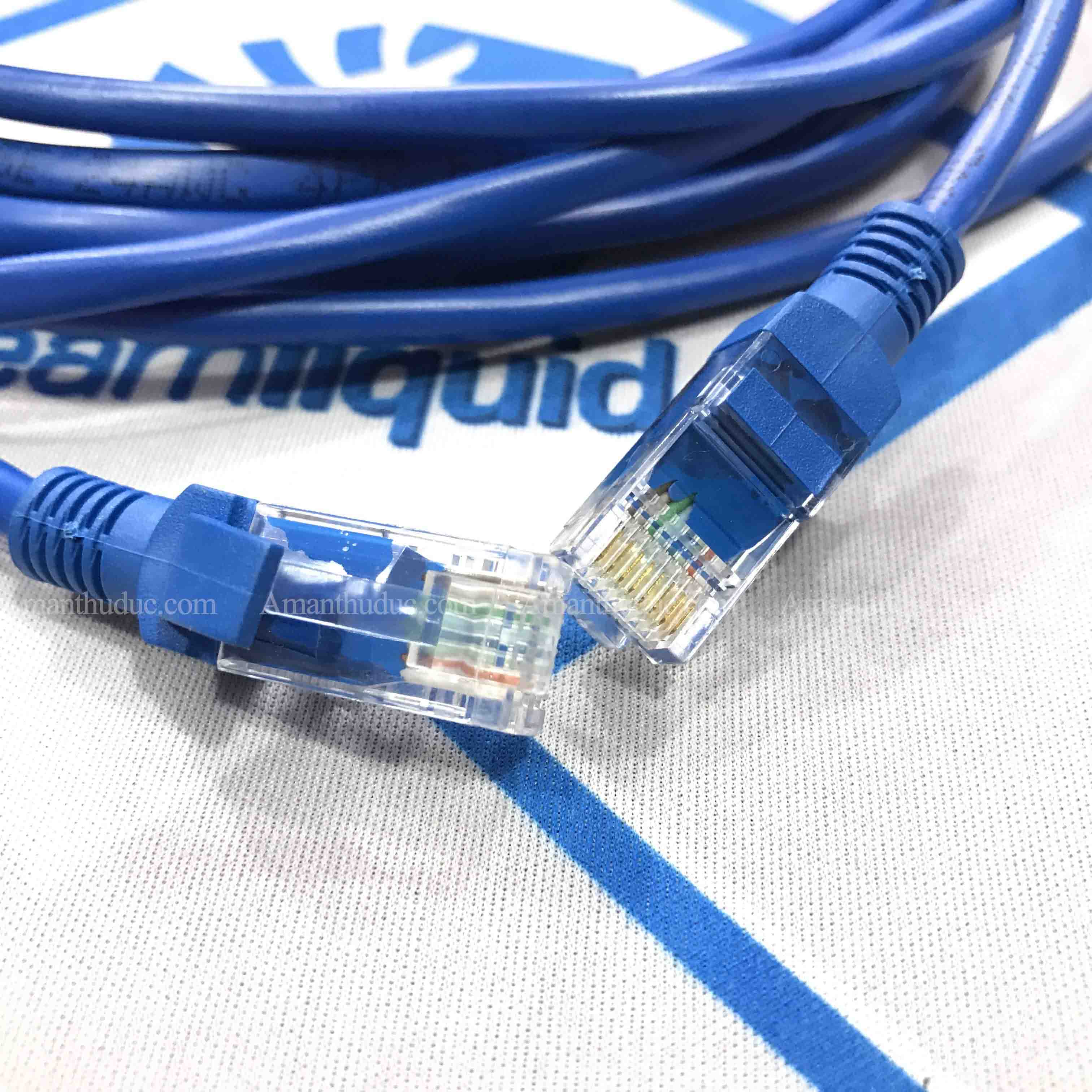 [HCM]Cáp Mạng UTP Cat 5E Dây Xanh ( Bấm Sẵn 2 Đầu )Cable Lan UTP Cat 5E -15m