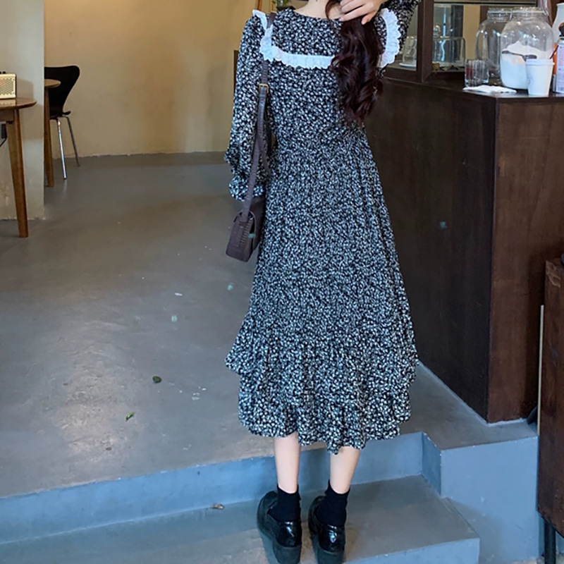 Váy Đầm Hoa Nhí Vintage Hàn Quốc