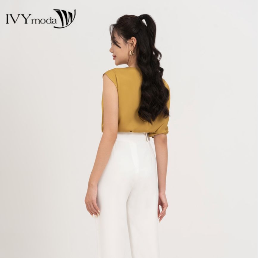 Áo lụa cổ thuyền IVY moda MS 16B9528