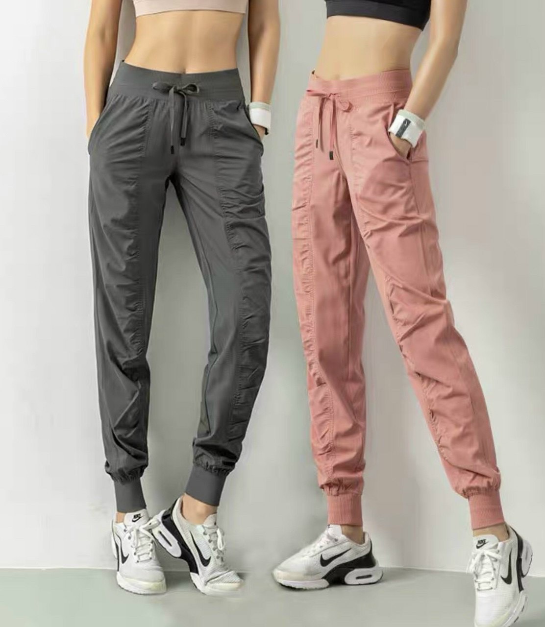 [HCM]Quần Jogger Nhún Vải Dù Thể Thao Nữ Siêu Hack Dáng