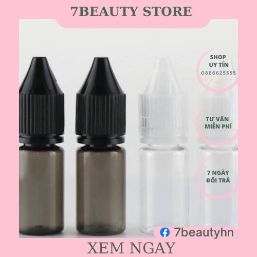 Lọ nhựa 10ml chiết mực xăm