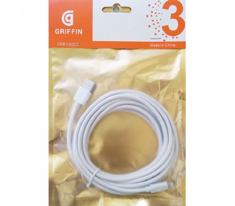 Cáp Sạc Lightning Cho Iphone 5, 6, 7 Griffin Dây Dài 3M