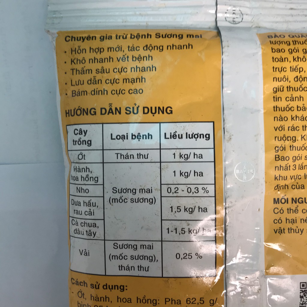 Trừ bệnh sương mai MELODY DUO 66.75WP 100gr