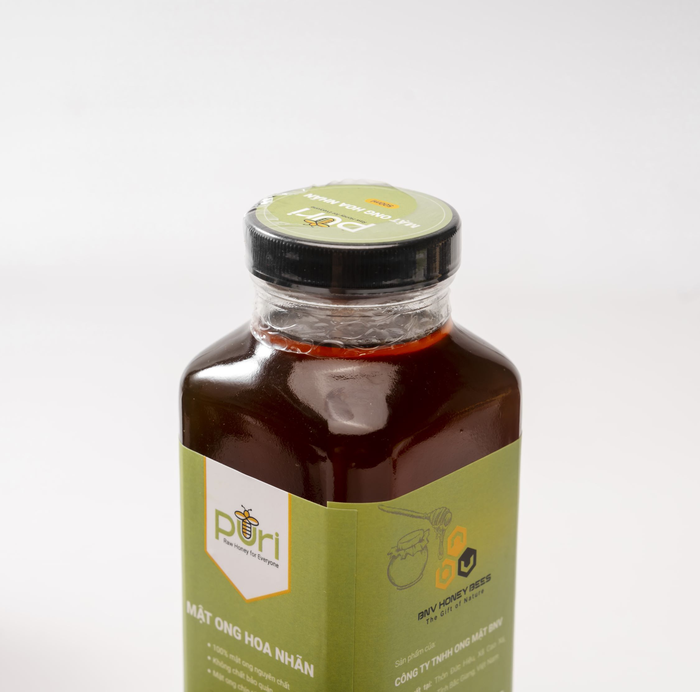 Mật Ong Hoa Nhãn Nguyên Chất PURI 500ml