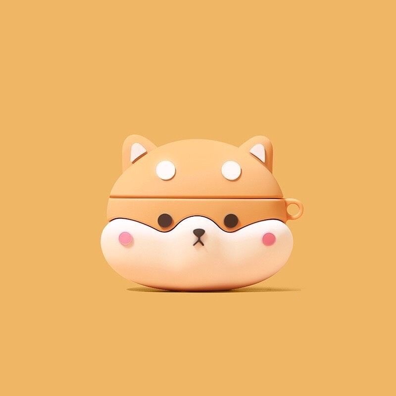 Airpods Case - Silicon Case Tai Nghe Không Dây Airpods 1-2-3-PRO-i12 hình Shiba Inu