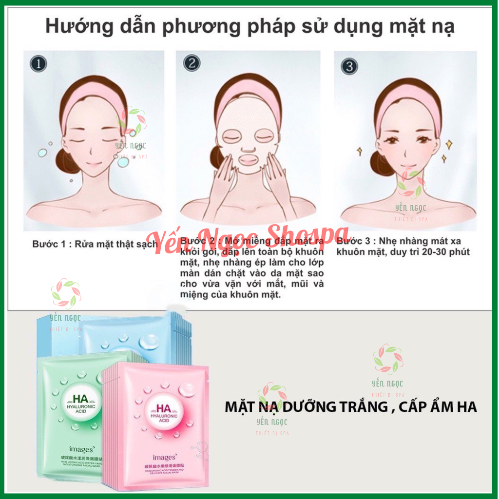 Miếng Mặt nạ HA cấp ẩm, dưỡng da