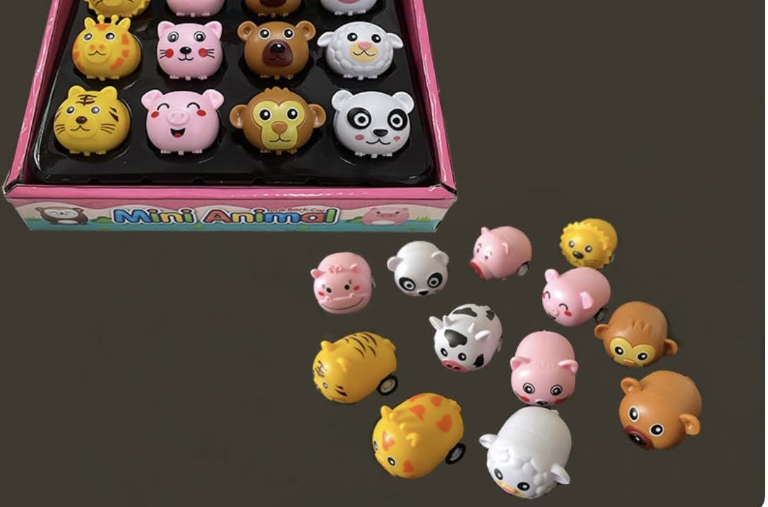 Đồ chơi con vật mini chạy đà-thú chạy cót mini