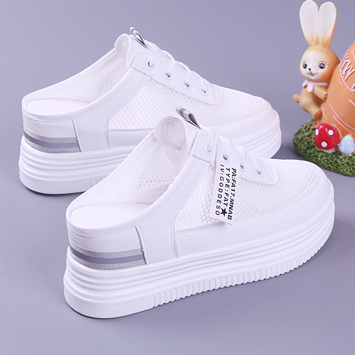 Sục lưới trắng viền xám 7cm 599-2013