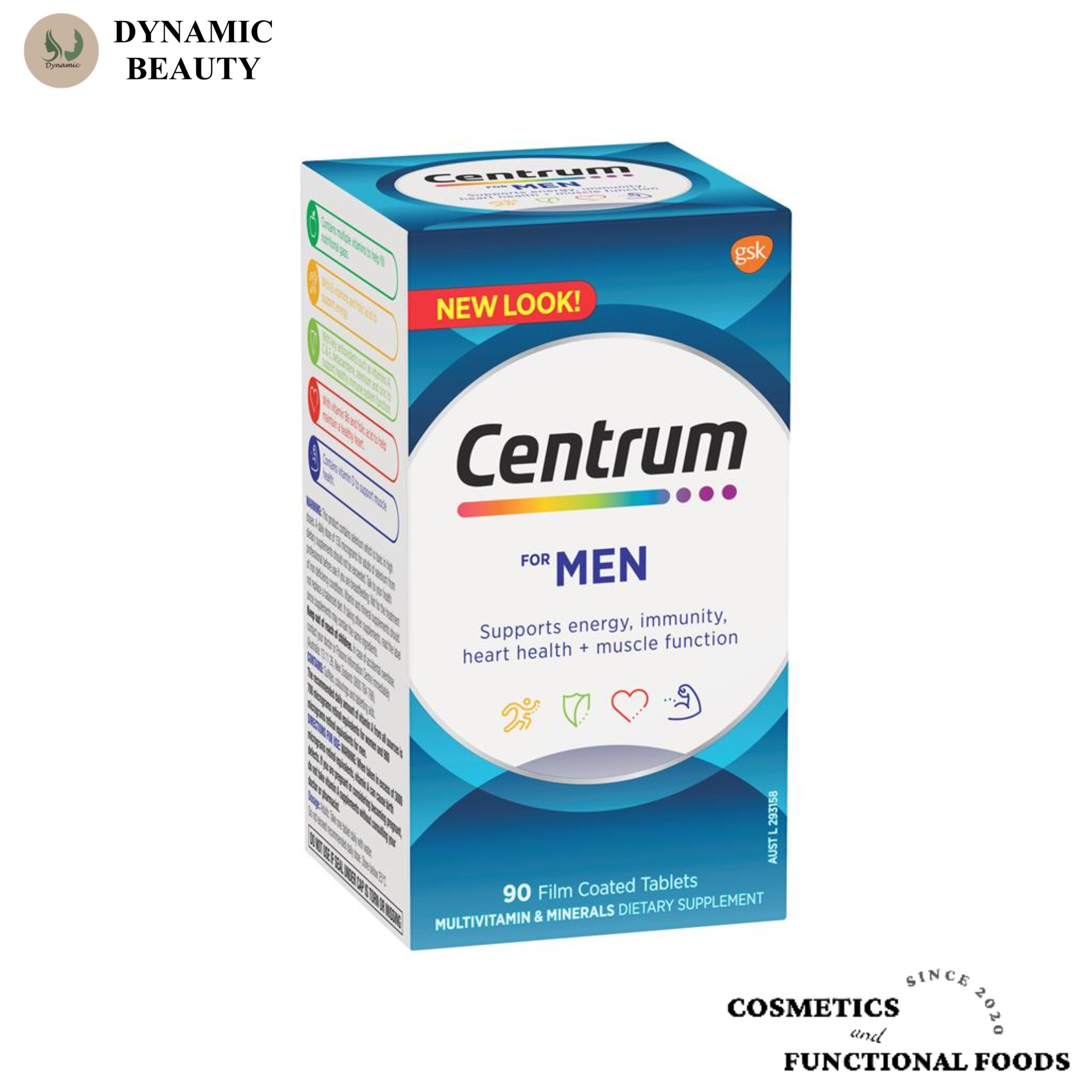Hàng chuẩn Úc Vitamin tổng hợp dành cho nam giới Centrum for men 90 viên