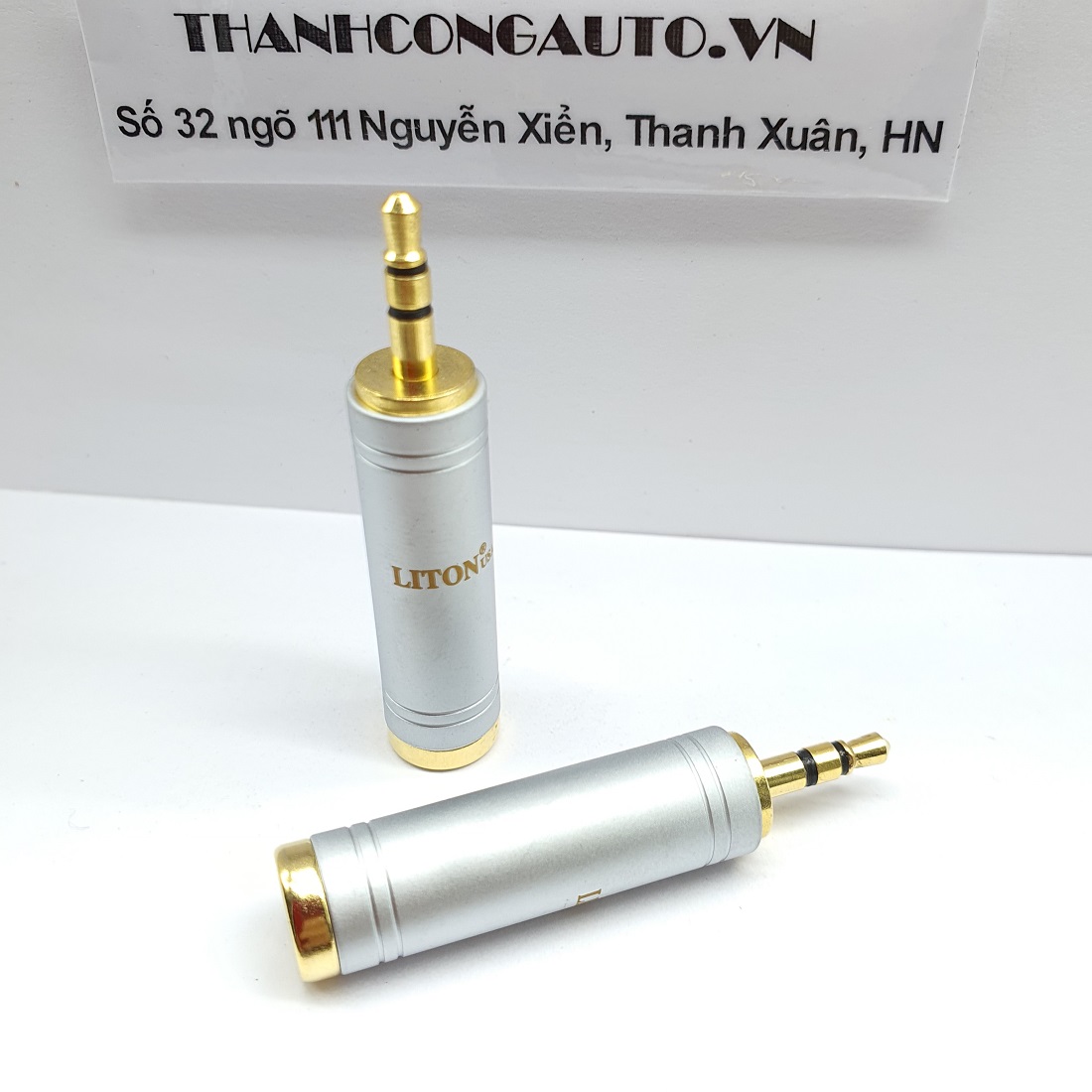 01 Jack chuyển 3.5mm ra 6.5mm stereo gold 24K Liton USA