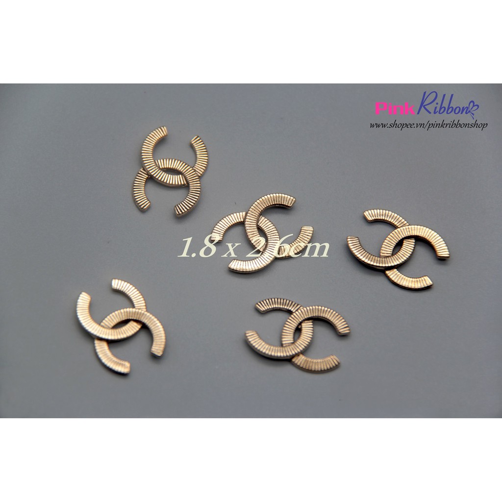 Set 2c - Charm Chữ X sọc ngang biểu tượng