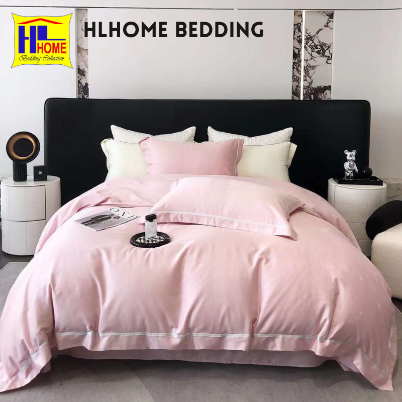 Bộ chăn ga tencel lụa lycoel Hlhome cao cấp