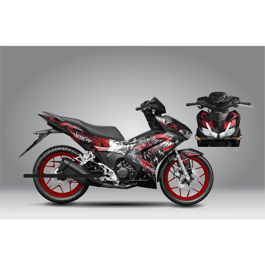 Tem trùm winnerx v3 đỏ đen venom,team decal winx