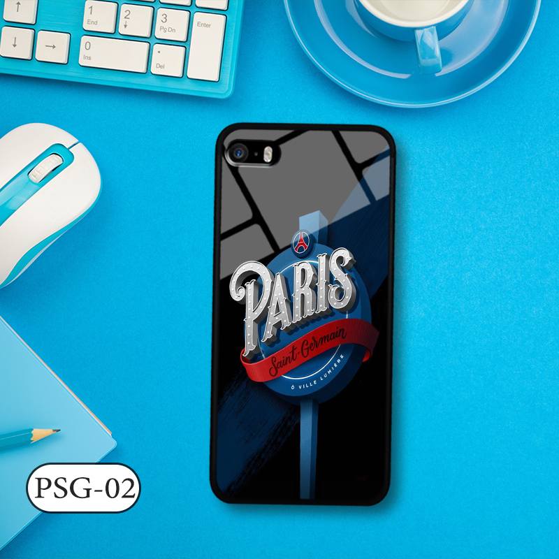 Ốp kính 3D IPHONE 5SE - in biểu tượng đội bóng