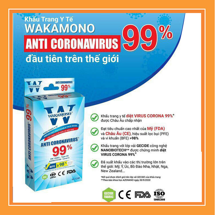 >> BÁO GIÁ Khẩu Trang Wakamono Giá Bán | Shopee Lazada Sendo Tiki mới nhất 12 Khẩu Trang Wakamono Việt Nam Người Lớn 4 Lớp Hộp 10 Chiếc, Hàng Chính Hãng