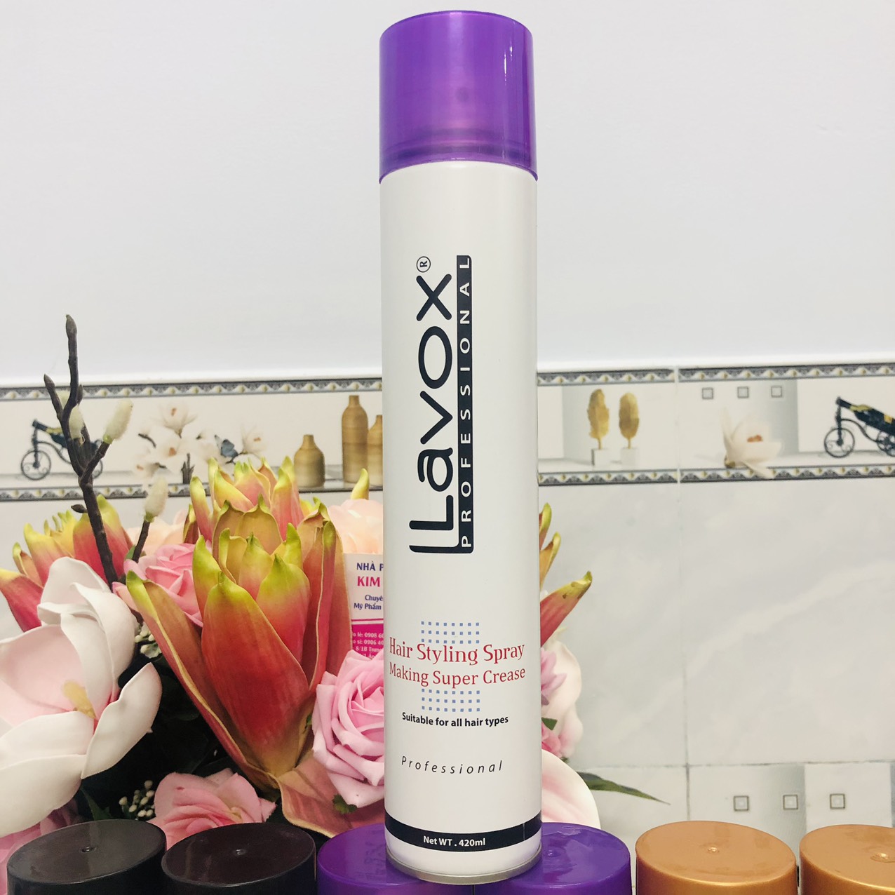 Keo Xịt Tóc Giữ Nếp Cứng và Mềm Lavox 420ml