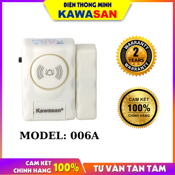 Bộ cửa từ báo động mở cửa, Thiết bị chống trộm gắn cửa, không dây dùng pin Kawasan 006A