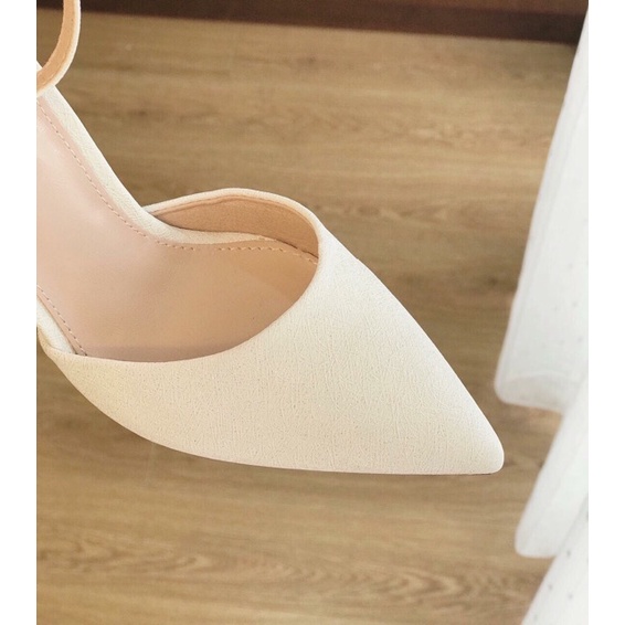 Giày cao gót slingback bít mũi 9p mũi nhọn WINDY CG-0612