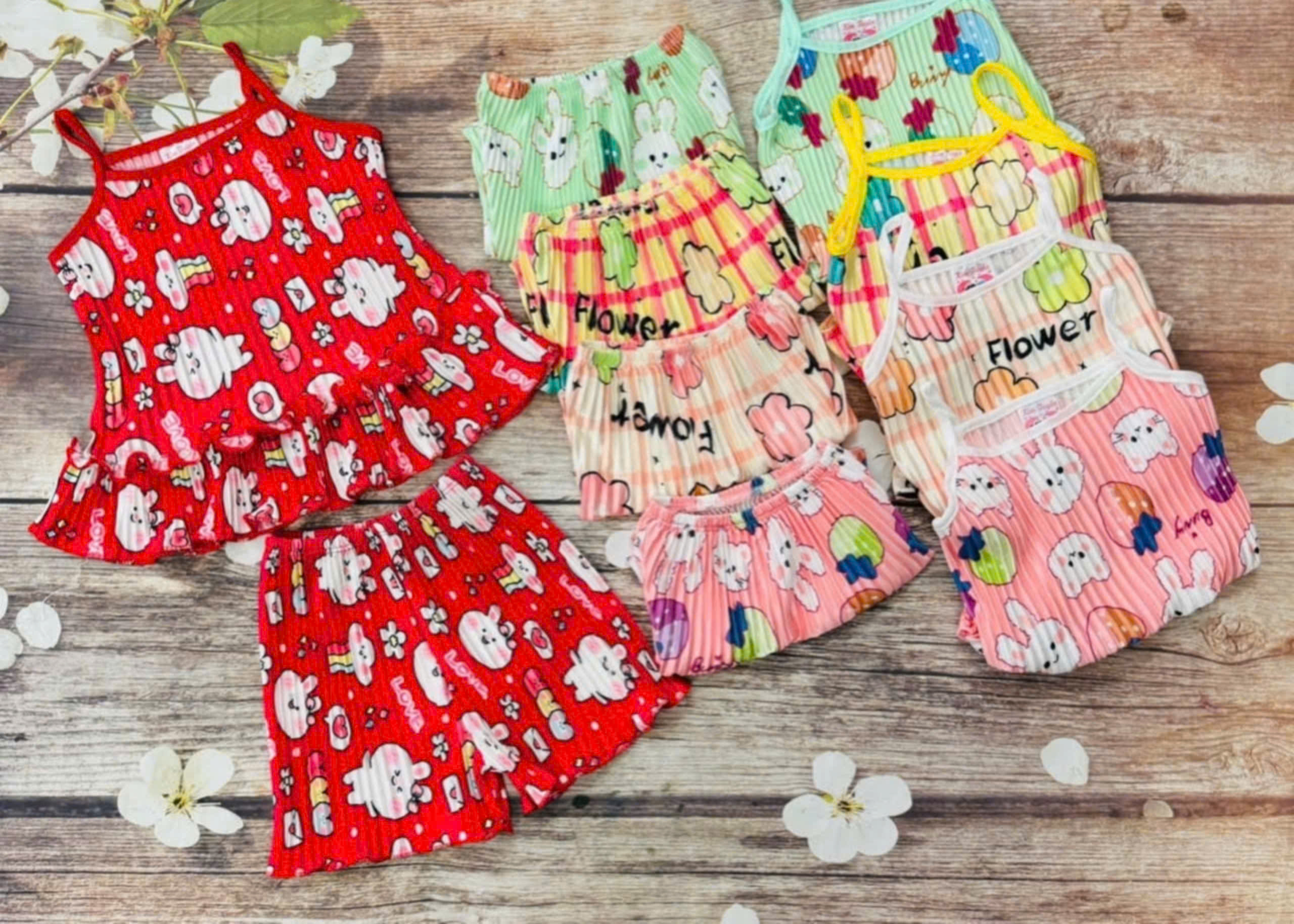 Bộ lụa dây bé (8-16kg) (giao màu ngẫu nhiên)
