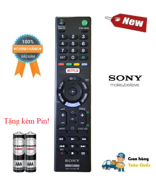 Remote Điều khiển TV Sony TX-102D - Hàng chính hãng theo máy Fullbox mới 100% các dòng  TV Sony LED/LCD Smart TV