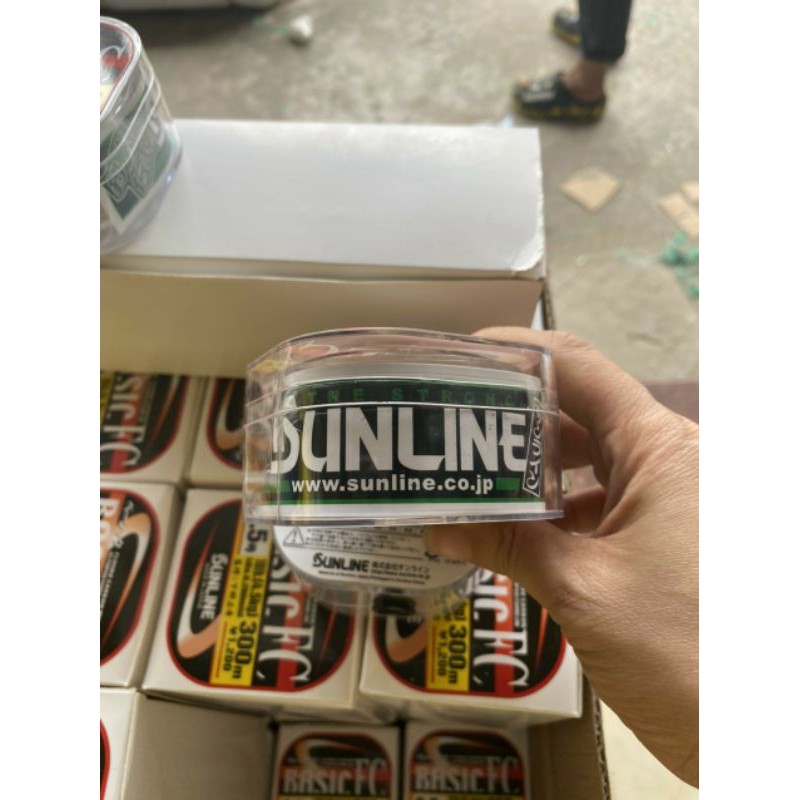 cước câu cá Sunline basic FC  300m  (cam kết bán hàng chất lượng có bảo hành)