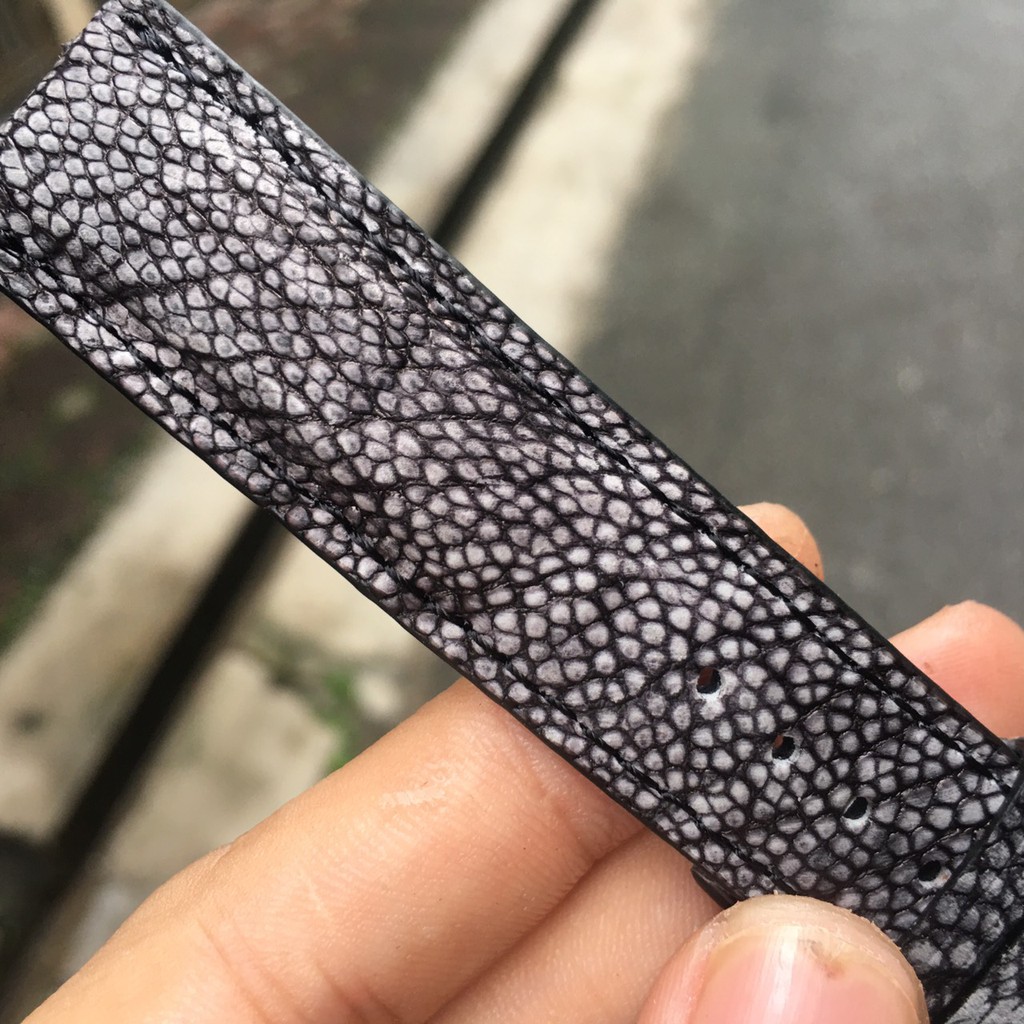 Dây đồng hồ da đà điểu mộc  đủ size từ 18mm đến 22mm (Trong lót da bò)