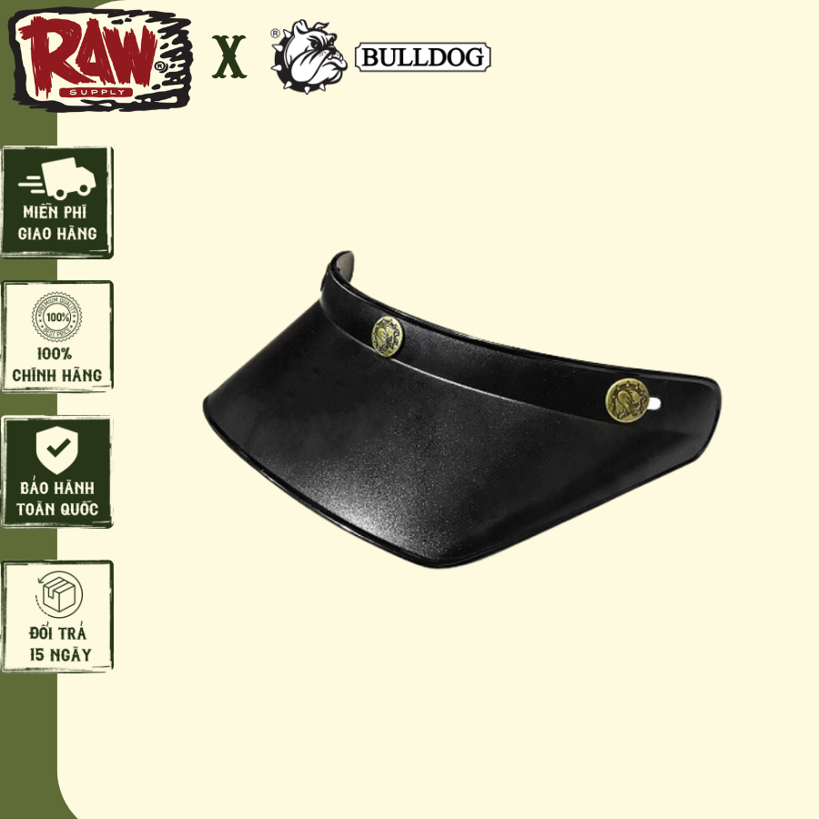 Mái che gắn mũ bảo hiểm Bulldog ngắn mái che gắn nón bảo hiểm chính hãng - Arrow