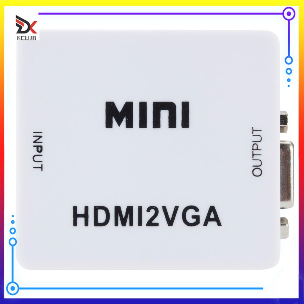 [HCM]Bộ Chuyển Đổi HDMI Sang VGA Di Động Đầu Cái Sang Đầu Cái HDMI2GVA Với Giắc Cắm Đầu Ra Âm Thanh 3.5Mm