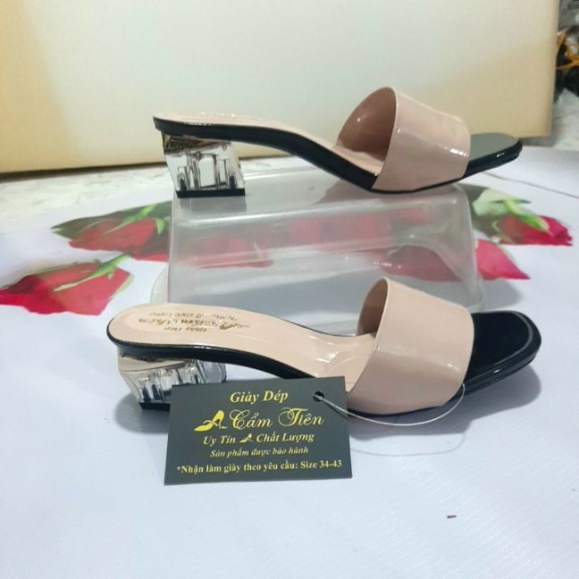 [HCM] xăng đan cao gót giày cẩm tiên size 33 đến 44
