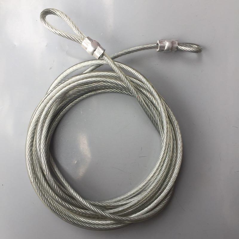 Dây cáp khoá xe bọc nhựa phi 8 dài 7m