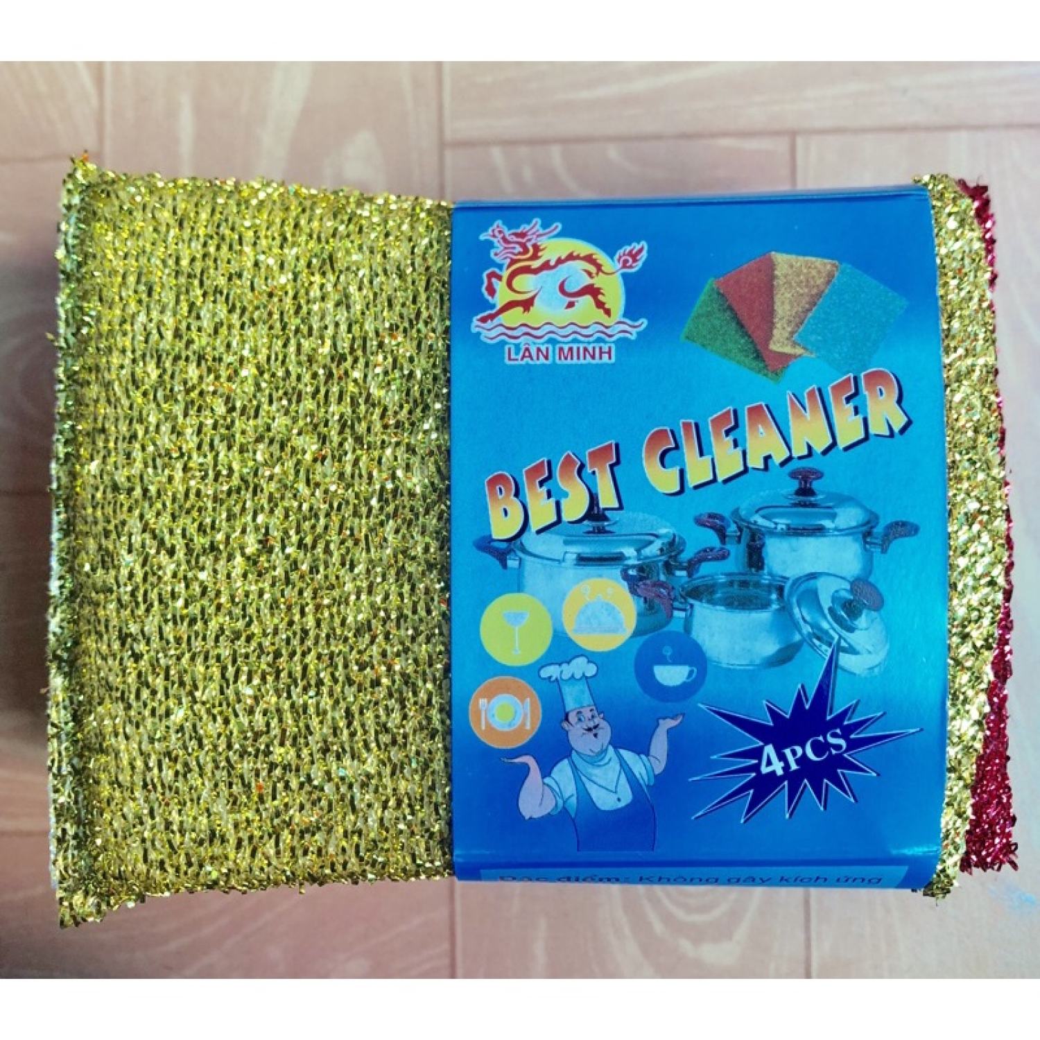 Miếng rửa chén mút kim tuyết tạo bọt