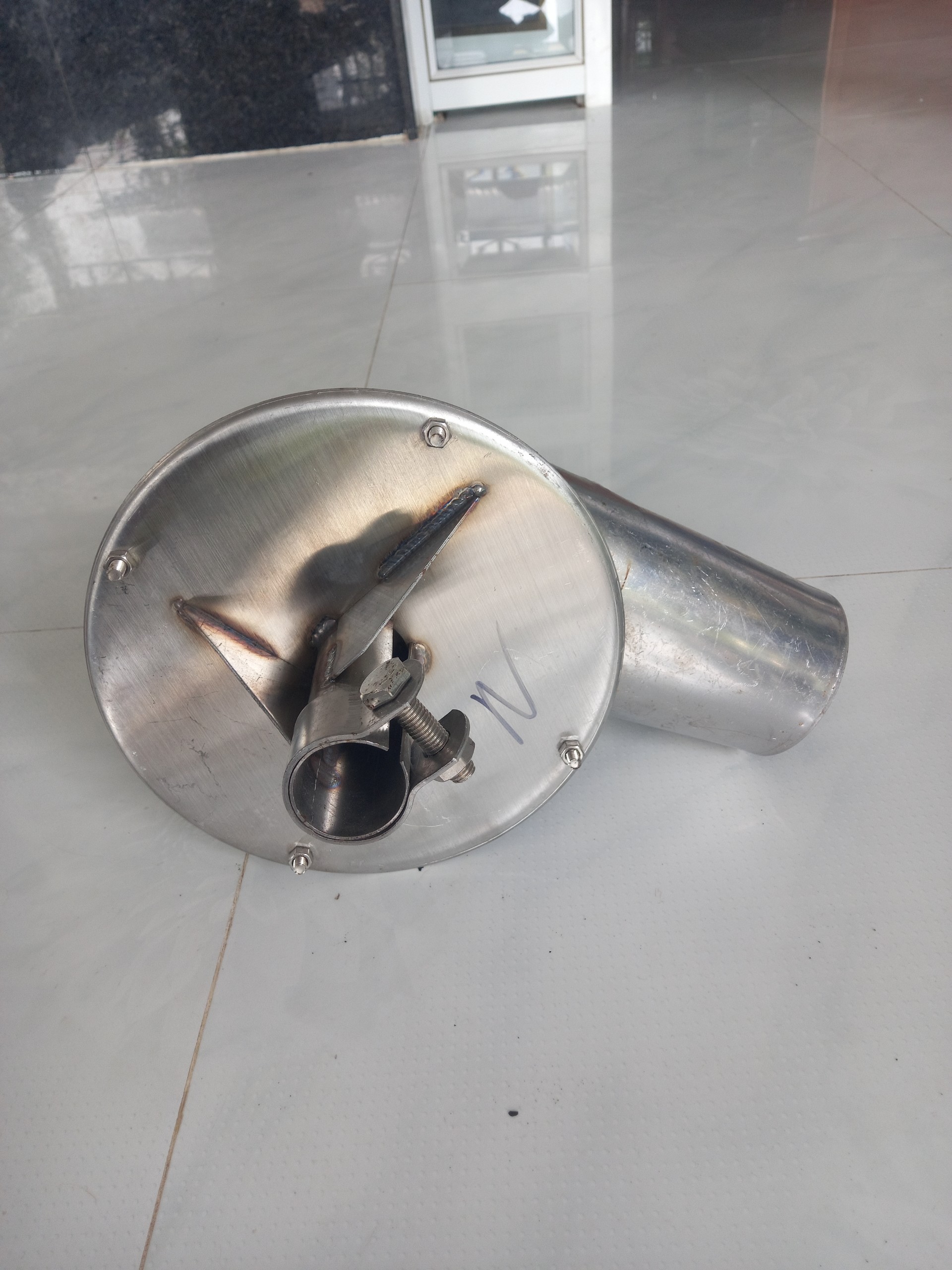 Bơm nước inox phi 90mm dùng cho máy xăng cốt thẳng và xéo