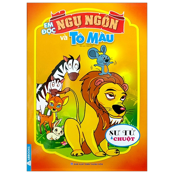 Fahasa - em đọc ngụ ngôn và tô màu: sư tử và chuột
