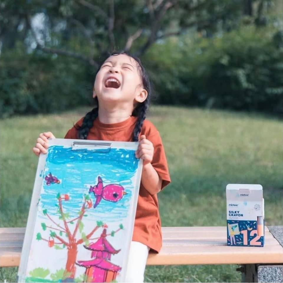 MIDEER SILKY CRAYON - Sáp màu cao cấp cho bé