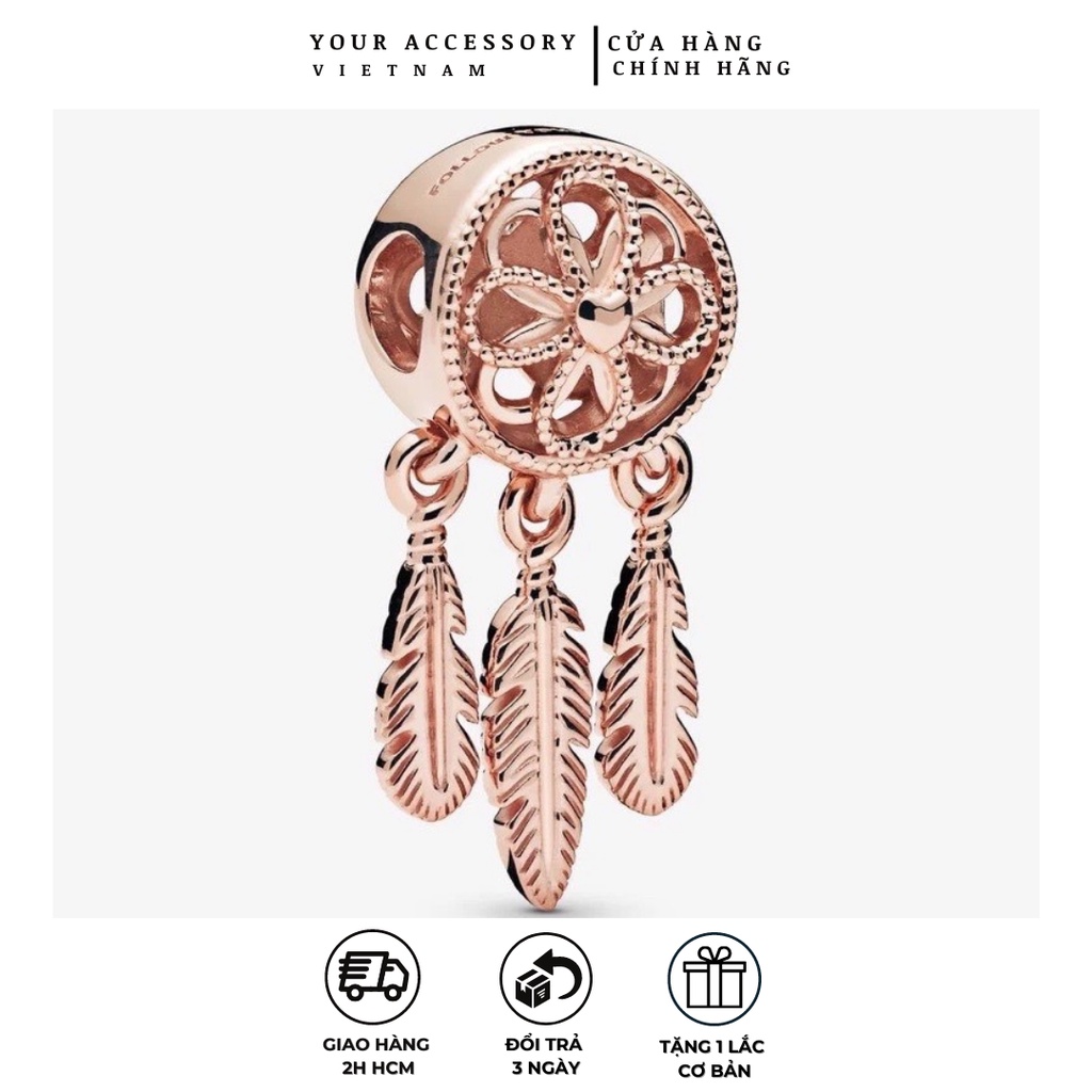 [Hạt charm bạc 925] [Hạt charm pandora] Hạt charm đính đá kiểu Pandora cao cấp YAC04