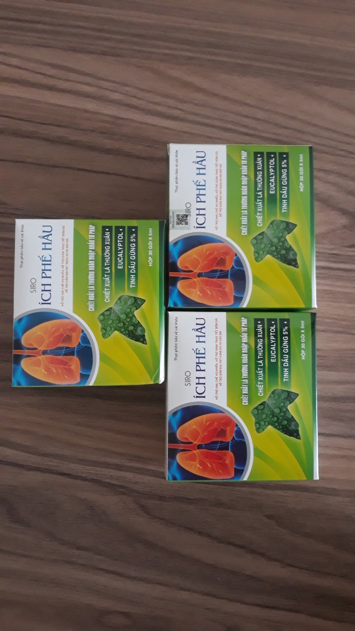 ÍCH PHẾ HẦU - Siro ho bổ phổi (30 gói x 5ml)