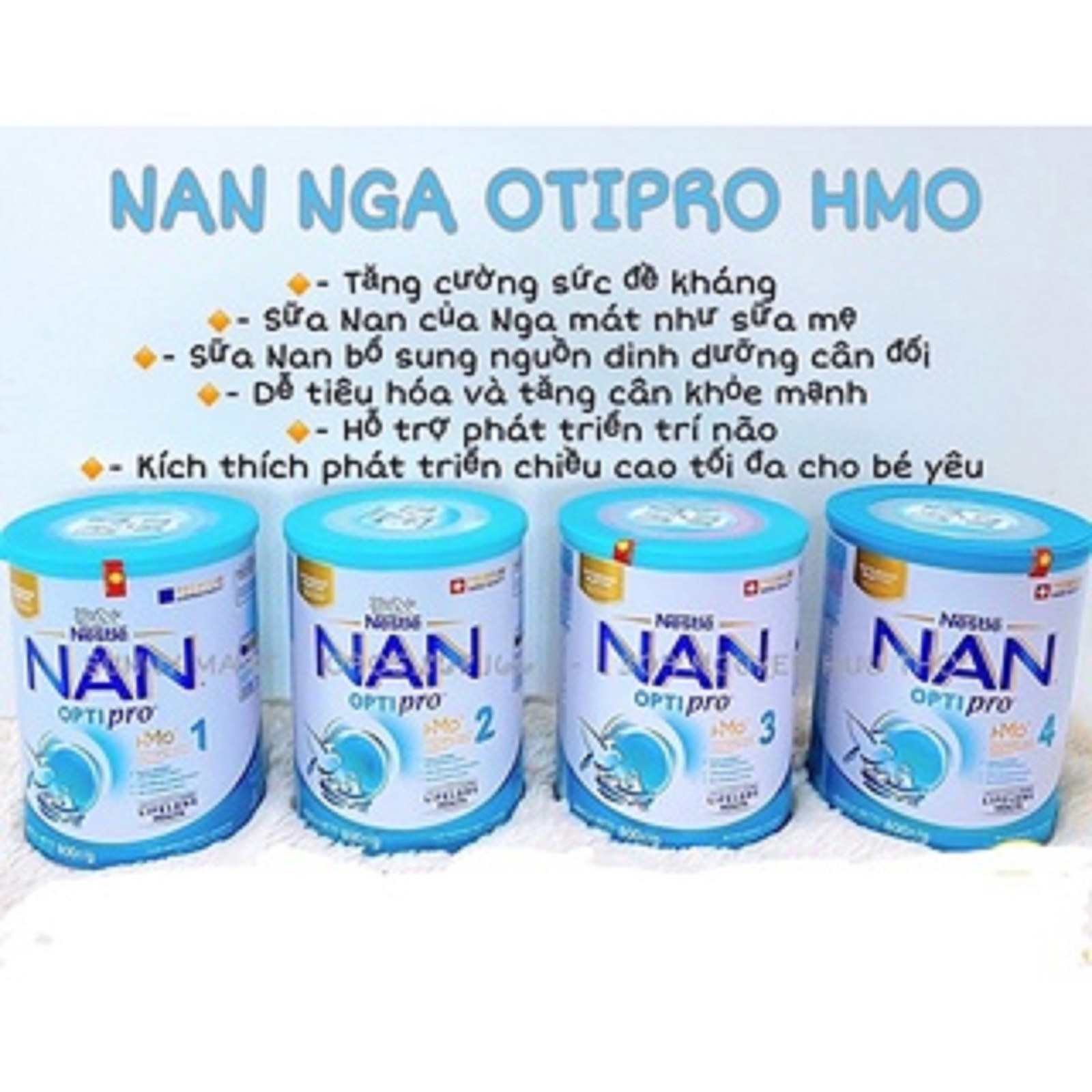 Sữa NAN NGA Số 2 800G OPTIPRO (trẻ từ 6-12 tháng)