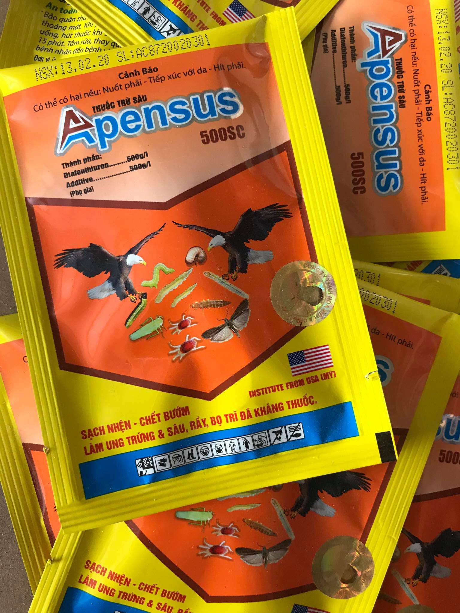 Thuốc trừ sâu, nhện, trĩ đã kháng thuốc Apensus 500SC (20ml)