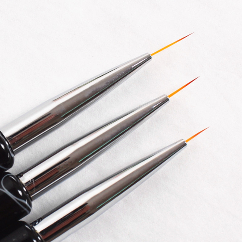 Cọ nét cán đá cao cấp 3 sizes (7mm; 9mm; 11mm) - Cọ vẽ nail chuyên dụng (lẻ chiếc)