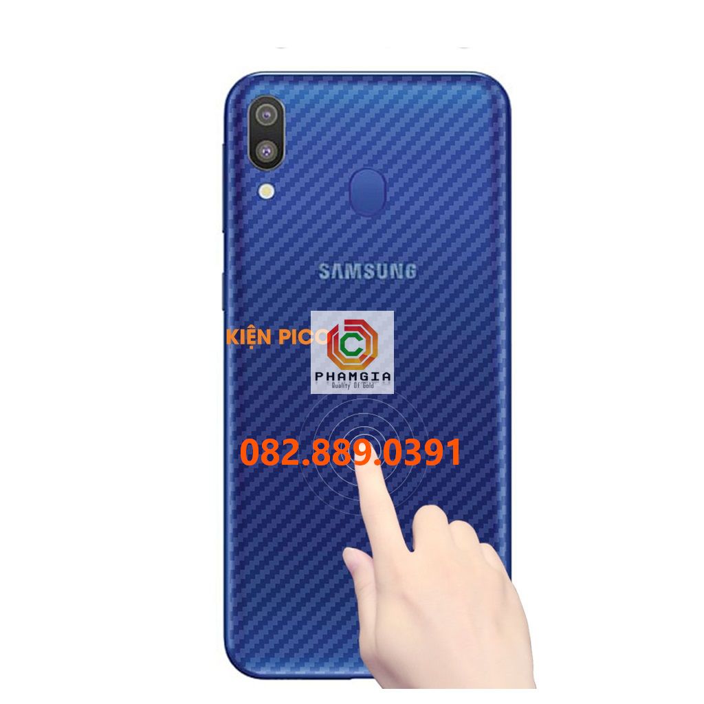 Miếng dán mặt lưng skin carbon Samsung Galaxy M20/ M20s