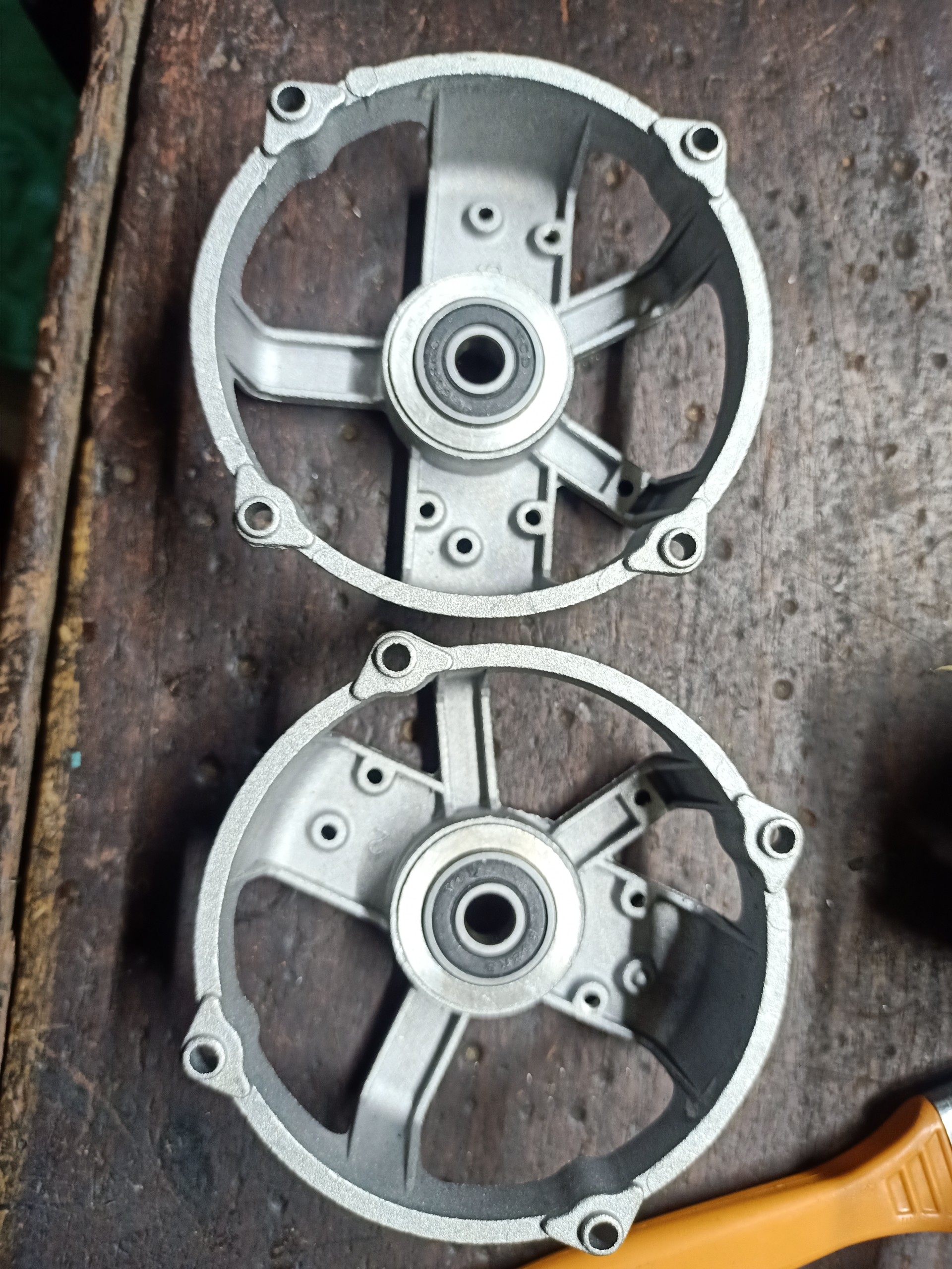 BỘ KHUNG NHÔM ĐỘNG CƠ QUẠT (KHÔNG BẠC ĐẠN - CÓ BẠC ĐẠN)